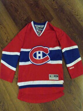 Share Reebok Montreal Canadiens Hockey Jersey Youth S/M NHL